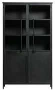 Czarna metalowa witryna 99x170x44 cm Exhibit – WOOOD