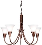 Elstead EM5-COPPER - Żyrandol na łańcuchu EMILY 5xE14/40W/230V