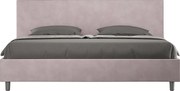 Łóżko bez stelaża tapicerowane 180x210 microfibra Kolor lawendy Adele