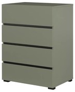 Komoda CROSS 4S 60cm zielona/czarna HELVETIA