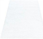 Dywan shaggy poliestrowy Brilliant Biały 140 cm x 200 cm