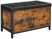 Loftowa Skrzynia Na Nóżkach Z Siedziskiem 30 Cm Połysk W4-A45