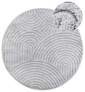 Jasnoszary okrągły dywan ø 200 cm Panglao New York Light Grey – Elle Decoration