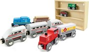 Hape Zestaw drewnianych pociągów