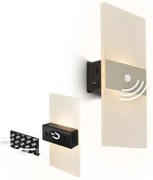 Briloner 3888012 - Ładowalna lampa ścienna LED z czujnikiem AURA, LED/2,5W/5V, 1800 mAh, matowa
