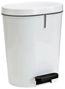 Denox Pedal bin 25 L, owalny, biały, 25 l