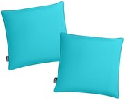 Zestaw 2 poduszek ogrodowych CALINO 45x45 cm, niebieski lazurowy