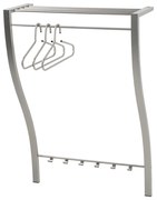 Metalowy wieszak ścienny w kolorze srebra z półką 75 cm Carve – Spinder Design