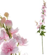 Sztuczny kwiat Ostróżka stary róż, 70 x 8 cm