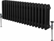 Tradycyjny grzejnik 3-kolumnowy - 300 x 832 mm - czarny