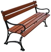 Żeliwna Drewniana Ławka Ogrodowa 180Cm K4-H83