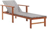 Drewniany leżak szary L3-K57