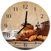 Zegar szklany okrągły Rogaliki