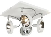 Designerski reflektor biały 4-światłowy regulowany - NoxDesignerski Oswietlenie wewnetrzne