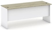 Biurko MIRELLI, 180x80 cm, biały/dąb sonoma