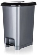 Banquet Kosz na śmieci pedałowy STEP 40 l, szary, 40 l