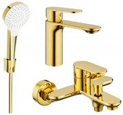 Mexen Milo R05 zestaw wannowy, złoty - 71303R05-50