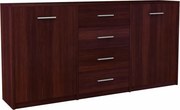 Komoda Z Szufladami I Półkami Do Salonu Wenge C4-W36