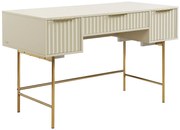 Biurko z pojemnikiem - Beżowo-złote - VITESDA od Pascal Morabito