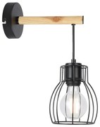 Czarno-jasnobrązowy kinkiet Bernita – Candellux Lighting