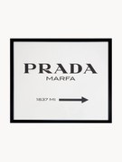 Oprawiony druk cyfrowy Prada Marfa
