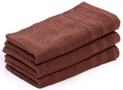 Ręcznik dziecięcy Bella ciemnobrązowy 30x50 cm, 100% bawełna