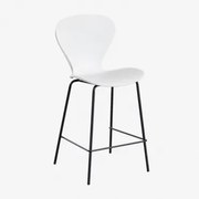 Na Wysokim Stołku. ↑65 Cm & Czarny & Polipropylen Biały & Polipropylen - Sklum