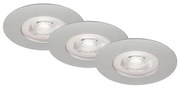 Briloner - ZESTAW 3x LED Ściemnialne oświetlenie łazienkowe LED/4,9W/230V IP44