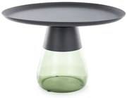 Stolik kawowy TIFFANY B 70x70 czarny/zielony SIGNAL
