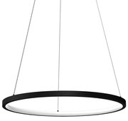 Lampa wisząca ROTONDA BLACK 27W LED, czarna, wiszące koło