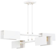 Biała nowoczesna loftowa lampa wisząca - D019 R8-E61