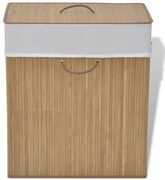 Kosz na pranie z drewna bambusa N2-E27