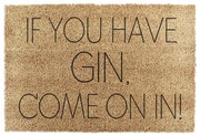 Wycieraczka z włókna kokosowego 40x60 cm If You Have Gin – Artsy Doormats