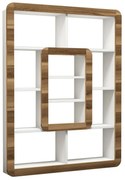 Biblioteczka Orkide White and Walnut