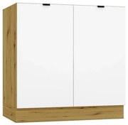 Szafka kuchenna stojąca GIANNA D80 biała alaska/dąb artisan STOLKAR