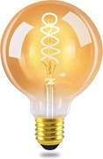 NETTLIFE Zestaw 1 żarówek LED E27 G95 Vintage ciepły biały 4W 2200K Edison Retro żarówka energooszczędna lampa do domu