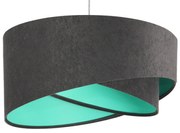 Lampa wisząca GEMSTONE GRAY grafitowa/miętowa BPS KONCEPT