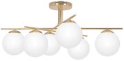 Złoto-biała sześciopunktowa lampa sufitowa glamour B1-T12