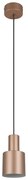 Brązowa lampa wisząca z metalowym kloszem ø 12 cm Agudo – Trio