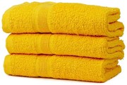 Ręcznik SOFT 50x90 cm żółty, 100% bawełna
