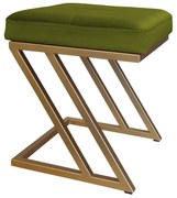 Pufa ZETA LOFT taboret podnóżek podstawa złota BL75