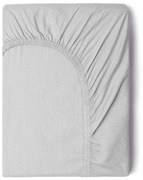 Szare bawełniane prześcieradło elastyczne Good Morning, 180x200 cm