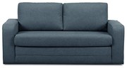 Niebieska rozkładana sofa 160 cm Come – Bobochic Paris