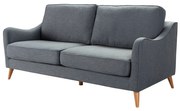 Sofa Venuste denim blue/brown 3-os.