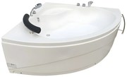 Wanna narożna NAVONA z kranami - 263 l - 135 x 135 x wys.54 cm