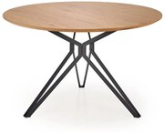 Stół PIXEL 2 120x120 dąb złoty/czarny HALMAR