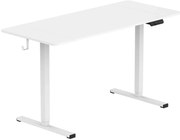 Regulowane wysokie metalowe biurko elektryczne do komputera biały N6-L97