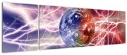 Obraz - Kula ziemska pod prądem (170x50 cm)