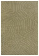 Wełniany dywan tkany ręcznie w kolorze khaki 160x230 cm Mesmerise Sage – Flair Rugs