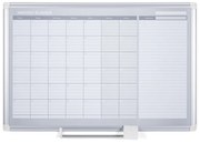 Bi-Office Planer, Tablica suchościeralno-magnetyczna do planowania miesięcznego LUX, dni, 900 x 600 mm